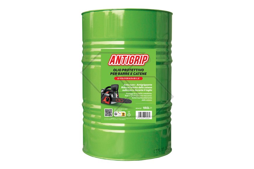 Olio poliprotettivo Antigrip per catena da motosega - 190 litri