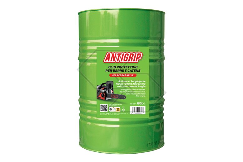 Olio poliprotettivo Antigrip per catena da motosega - 190 litri