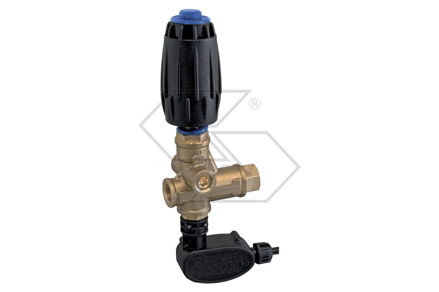 Valvola di regolazione con by-pass VRT3-P blu