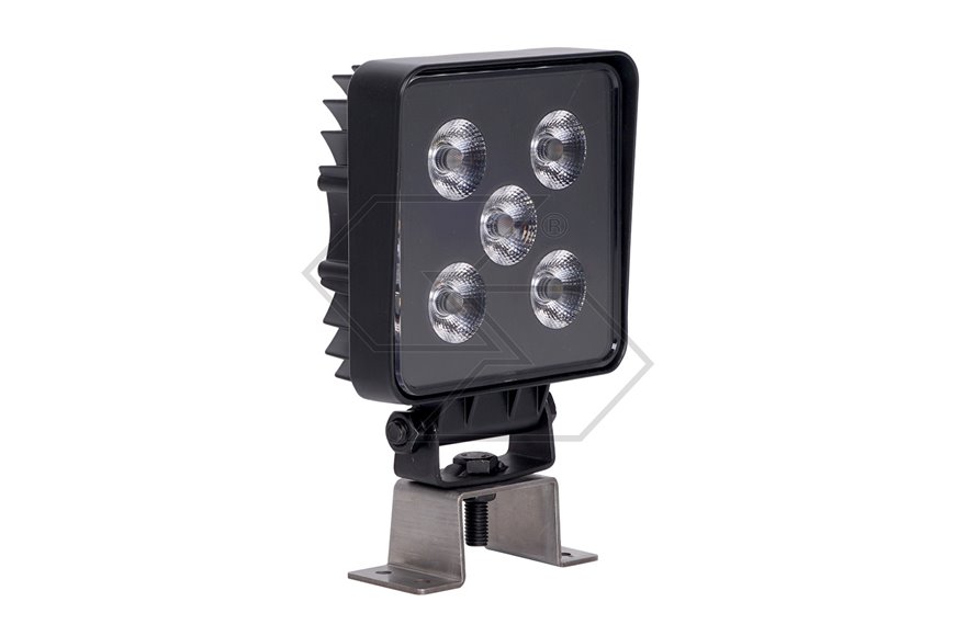 Faro lavoro 5 led doppia luce 12W quadro