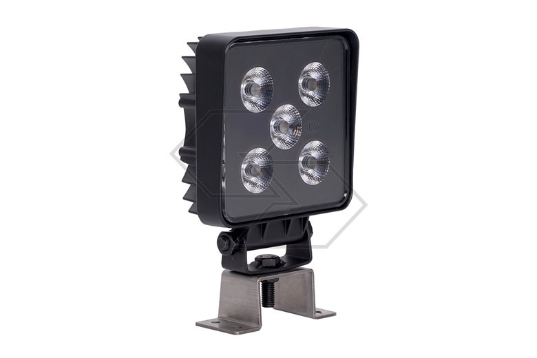 Faro lavoro 5 led doppia luce 12W quadro