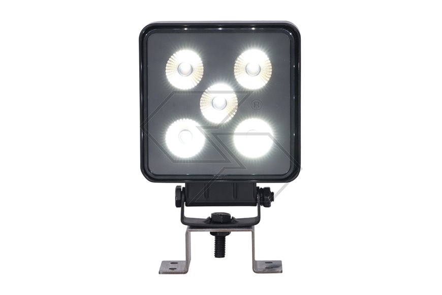 Faro lavoro 5 led doppia luce 12W quadro