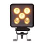 Faro lavoro 5 led doppia luce 12W quadro