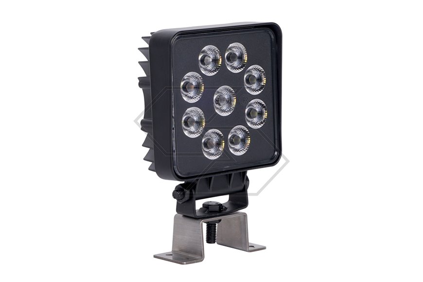 Faro lavoro 9 led doppia luce 22W quadro
