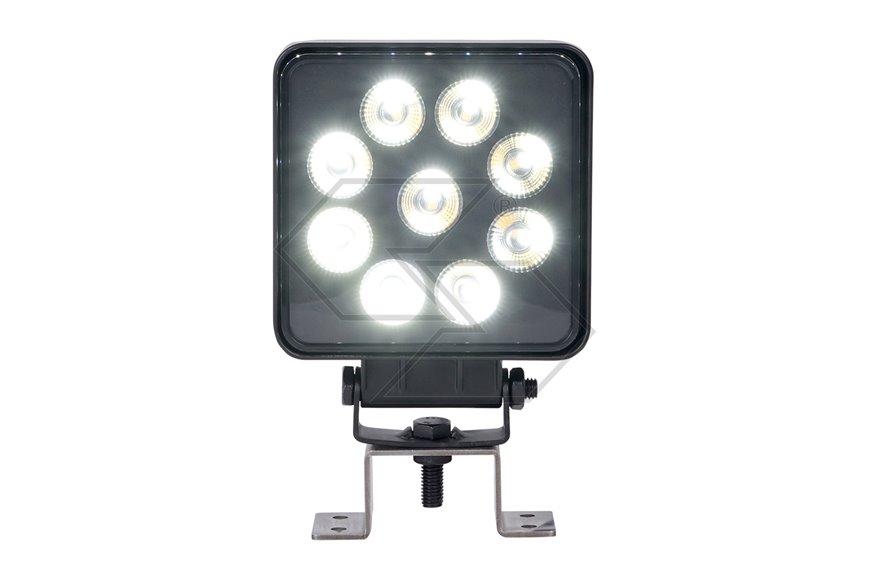 Faro lavoro 9 led doppia luce 22W quadro