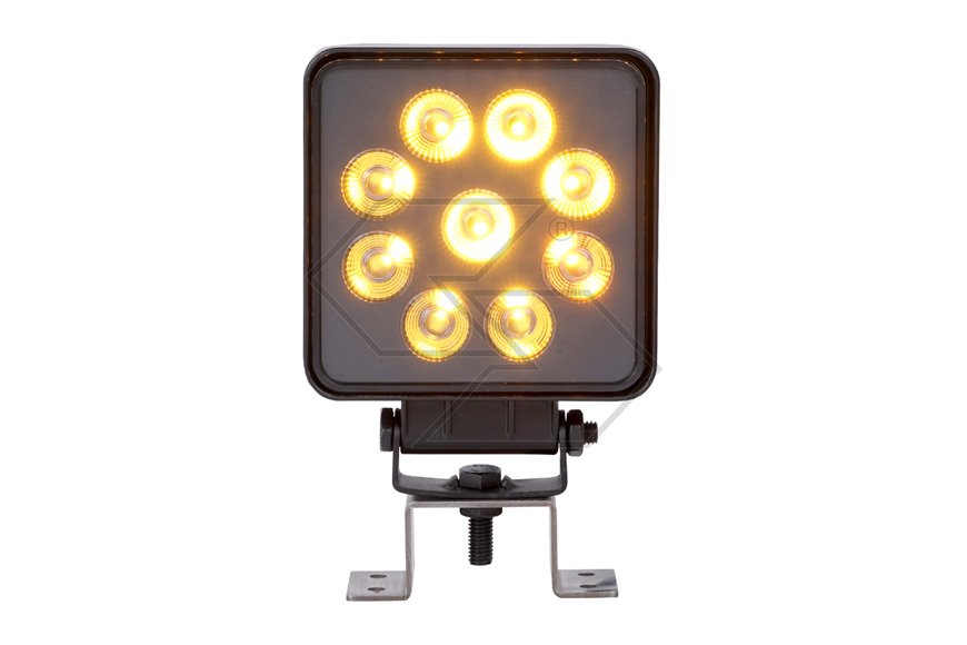 Faro lavoro 9 led doppia luce 22W quadro