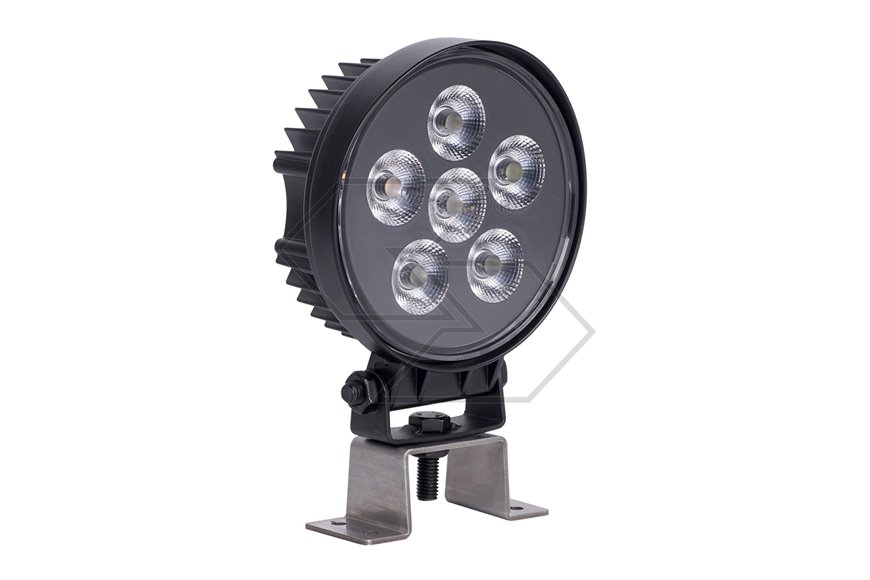 Faro lavoro 5 led doppia luce 14W tondo