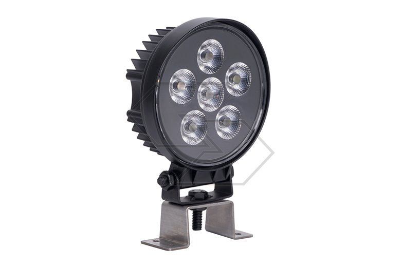 Faro lavoro 5 led doppia luce 14W tondo