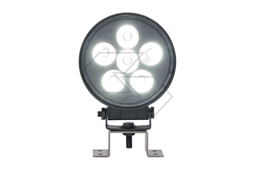 Faro lavoro 5 led doppia luce 14W tondo