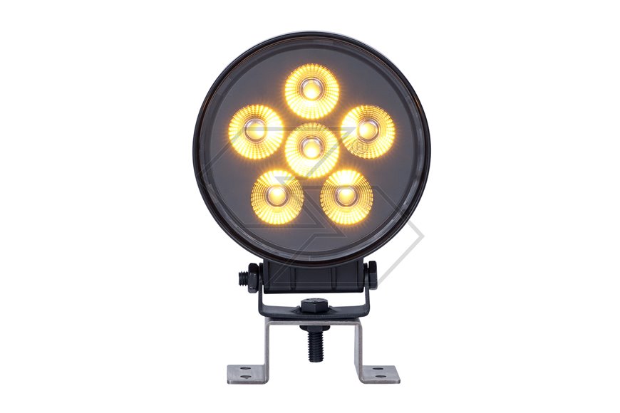 Faro lavoro 5 led doppia luce 14W tondo