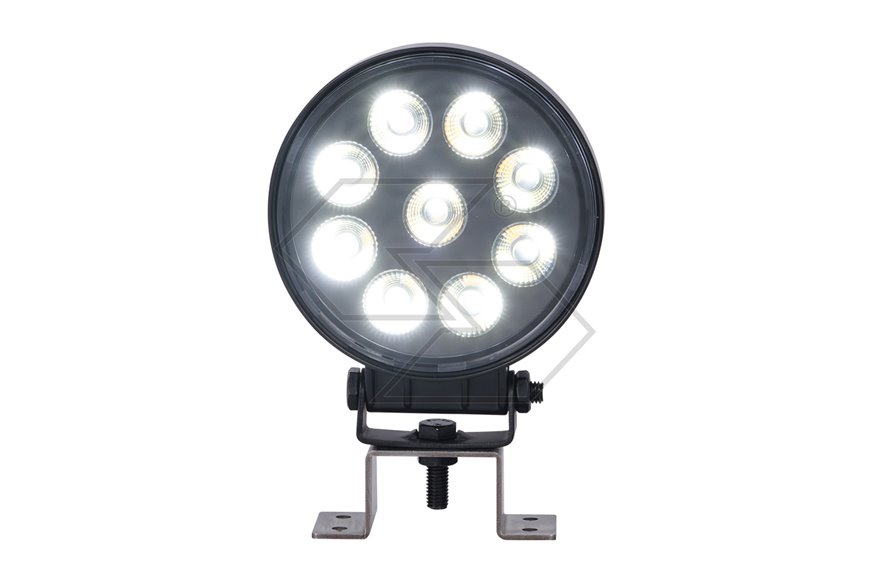 Faro lavoro 9 led doppia luce 22W tondo
