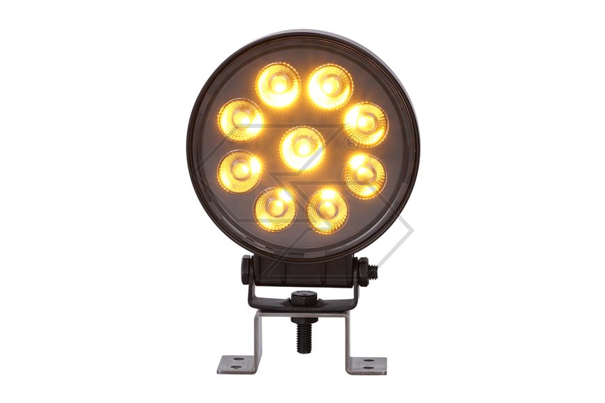 Faro lavoro 9 led doppia luce 22W tondo