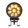 Faro lavoro 9 led doppia luce 22W tondo