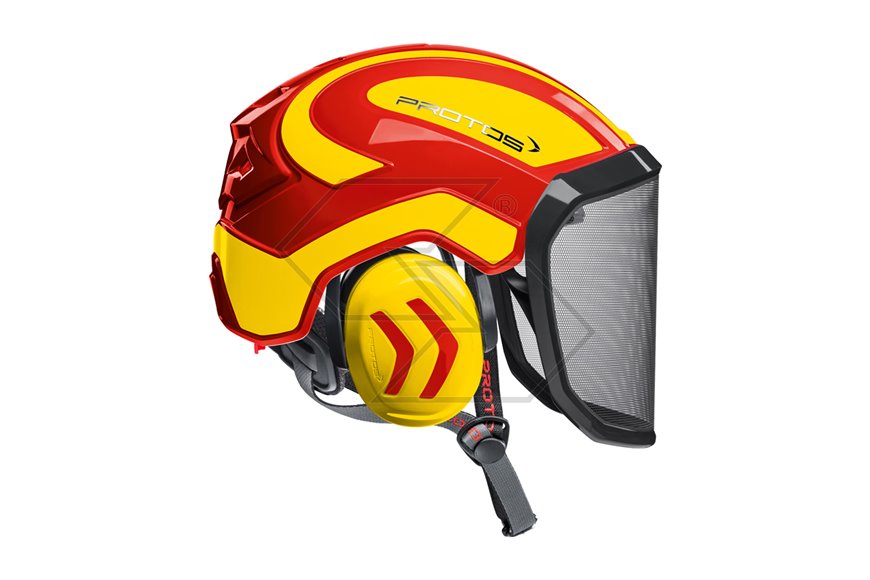 Casco Protos Arborist Rosso/Giallo
