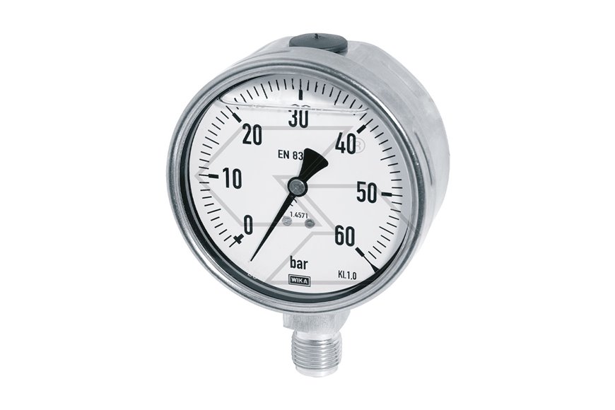 Manom.Gl.Att.Rad.0-60 D.100 Inox
