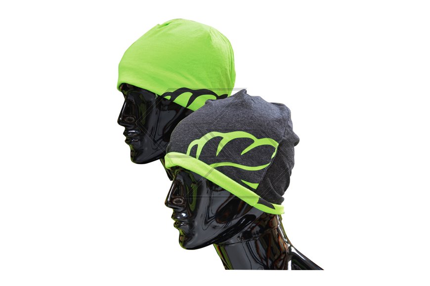 Berretto reversibile - Grigio-Lime - Taglia Unica