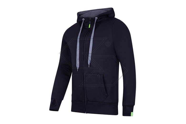 Felpa con cappuccio full-zip - Nero - Taglia M