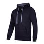 Felpa con cappuccio full-zip - Nero - Taglia M