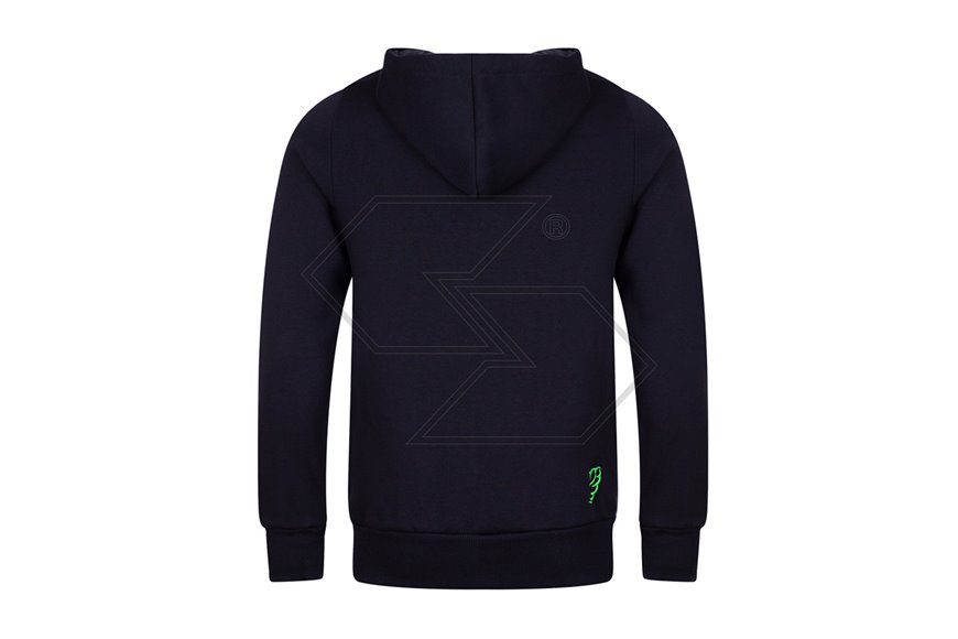 Felpa con cappuccio full-zip - Nero - Taglia S