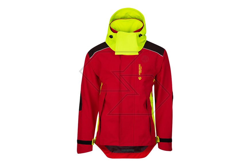Giacca impermeabile full-zip Breathedry HD - Rosso-Giallo - Taglia M