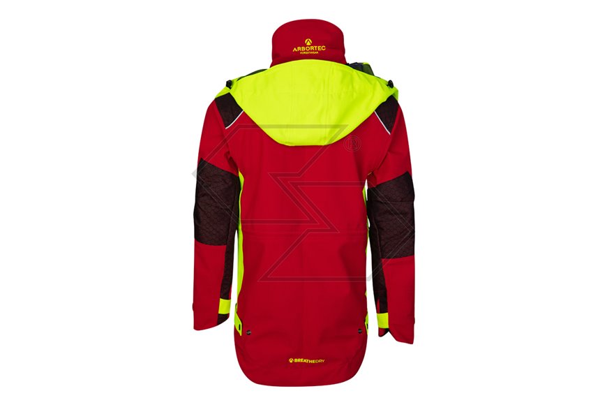 Giacca impermeabile full-zip Breathedry HD - Rosso-Giallo - Taglia S