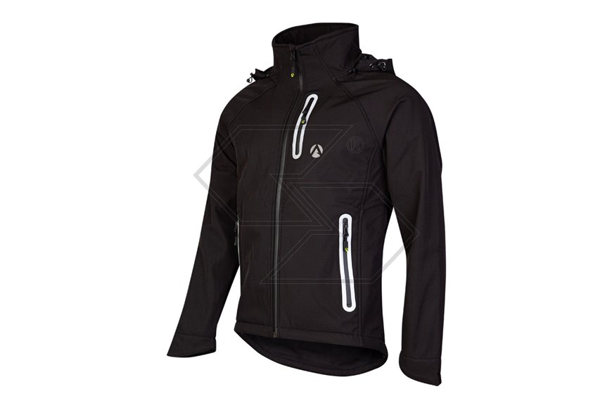 Giacca softshell impermeabile Caiman - Nero - Taglia 2XL