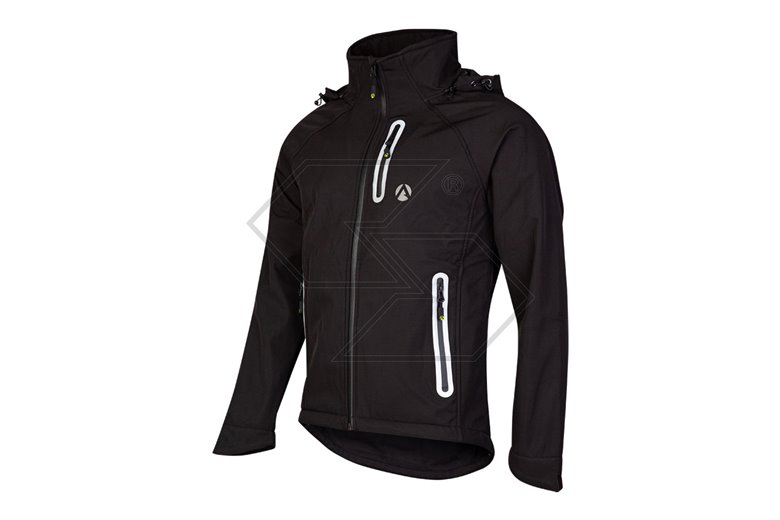 Giacca softshell impermeabile Caiman - Nero - Taglia 2XL