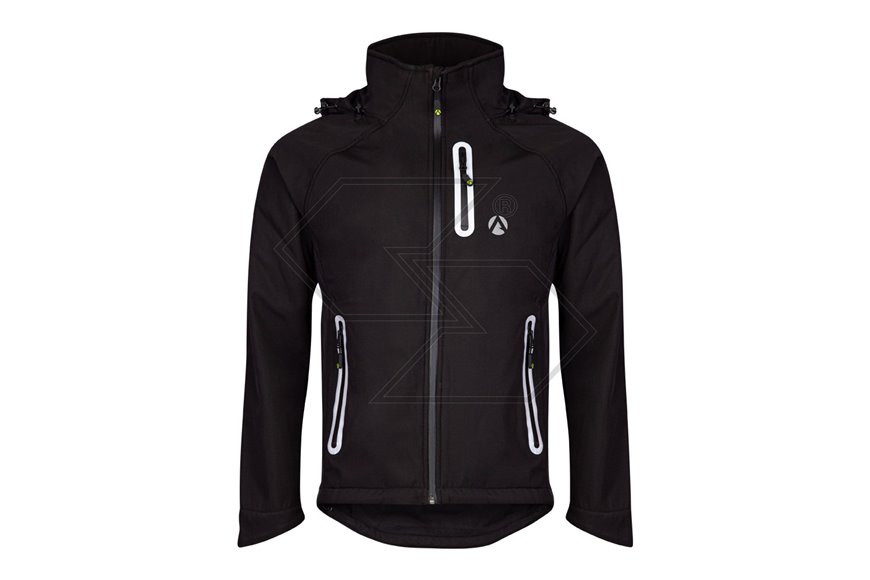 Giacca softshell impermeabile Caiman - Nero - Taglia 2XL