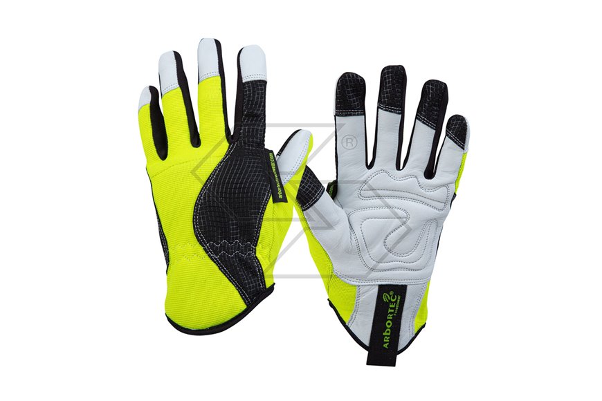 Guanti antitaglio da motosega XT - Classe 0 (16 ms) - Nero-Lime - Taglia 10