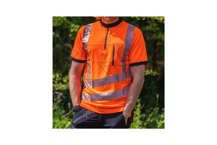 T-Shirt alta visibilità - Arancione Hi-Vis - Taglia S