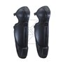 Protective shin guards with elastic