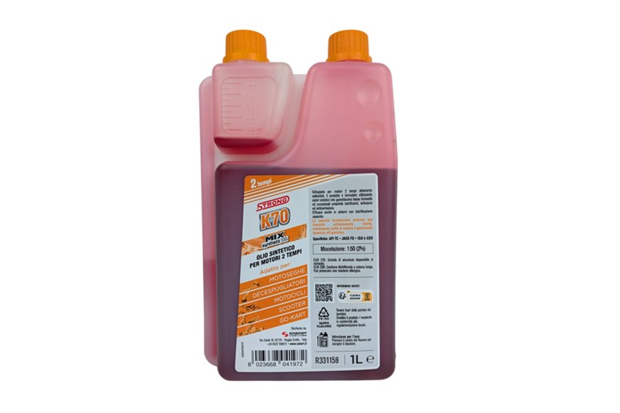 Öl Starke K70 Mix Synthetik für Motoren 2T - 1 Liter Mit Dispenser - Art. Nr. R331158