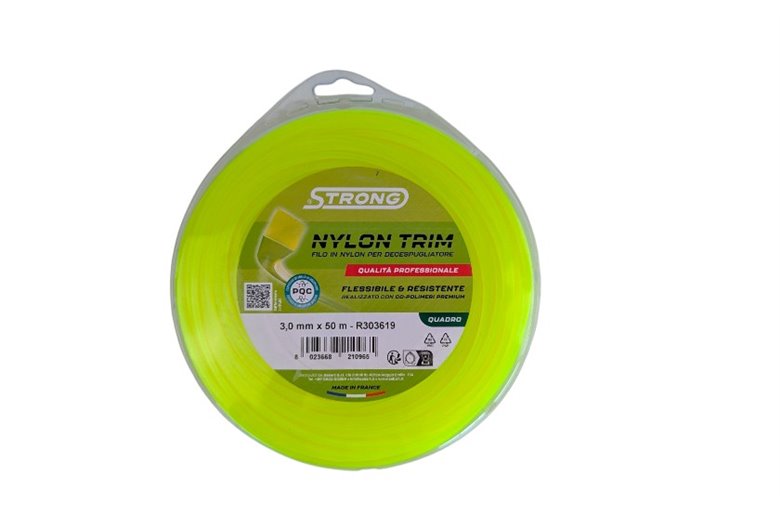 Strong Brush Cutter Line - Ø 3 mm x 50 m - Square - Valve
