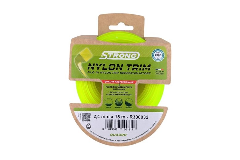 Strong Brush Cutter Line - Ø 2.4 mm x 15 m - Square - Blister Pack
