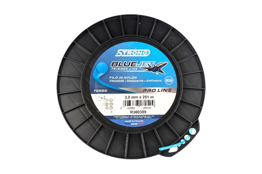Strong Blue Jet Brush Cutter Line - Ø 3 mm - Round - 2 kg Spool