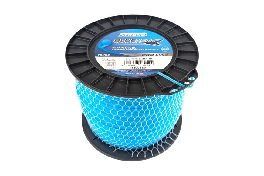 Strong Blue Jet Brush Cutter Line - Ø 3 mm - Round - 2 kg Spool