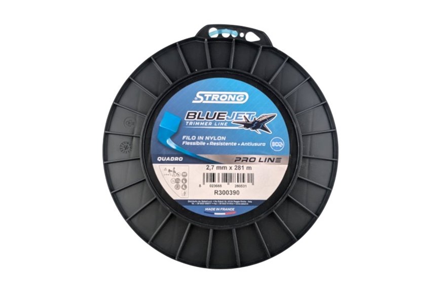 Strong Blue Jet Brush Cutter Line - Ø 2.7 mm - Square - 2 kg Spool