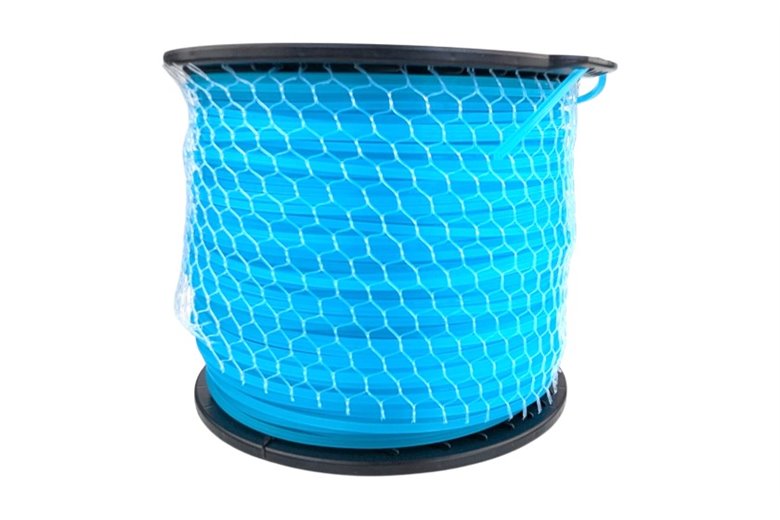 Strong Blue Jet Brush Cutter Line - Ø 3 mm - Square - 2 kg Spool