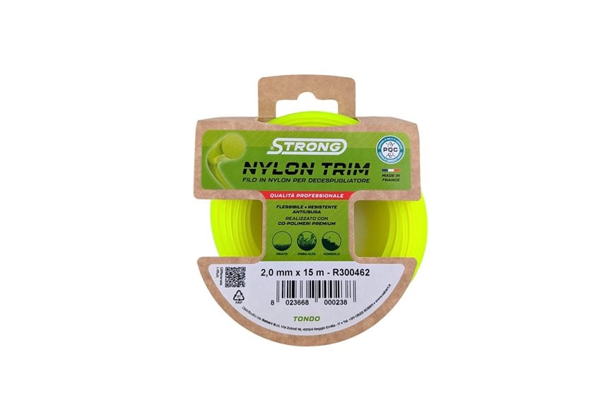 Strong-Trimmerfaden – Ø 2 mm x 15 m – rund – Blister