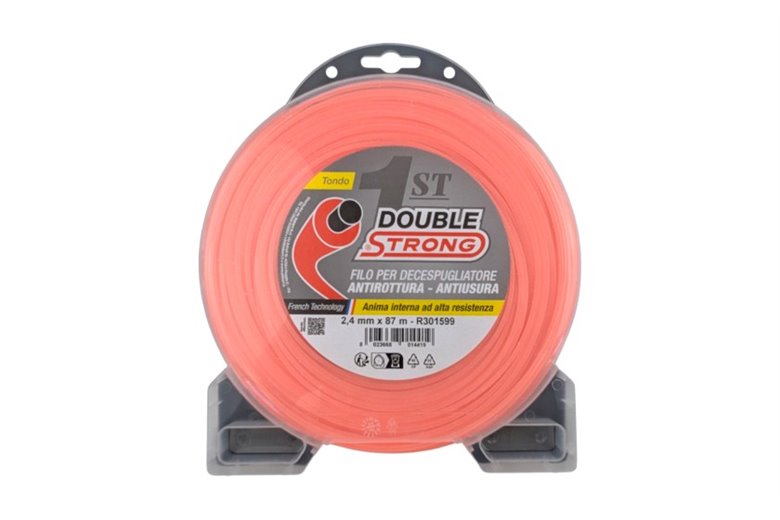 Faden für Double Strong-Freischneider – Ø 3 mm x 12,2 m – Rund – Ventil