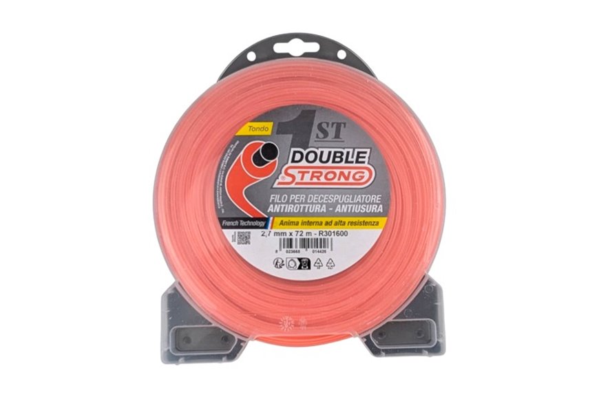 Fil pour débroussailleuse Double Strong - Ø 2,7 mm x 72 m - Rond - Valve