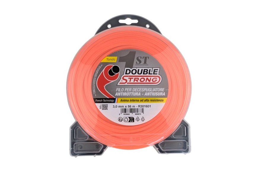 Fil pour débroussailleuse Double Strong - Ø 3 mm x 56 m - Rond - Valve