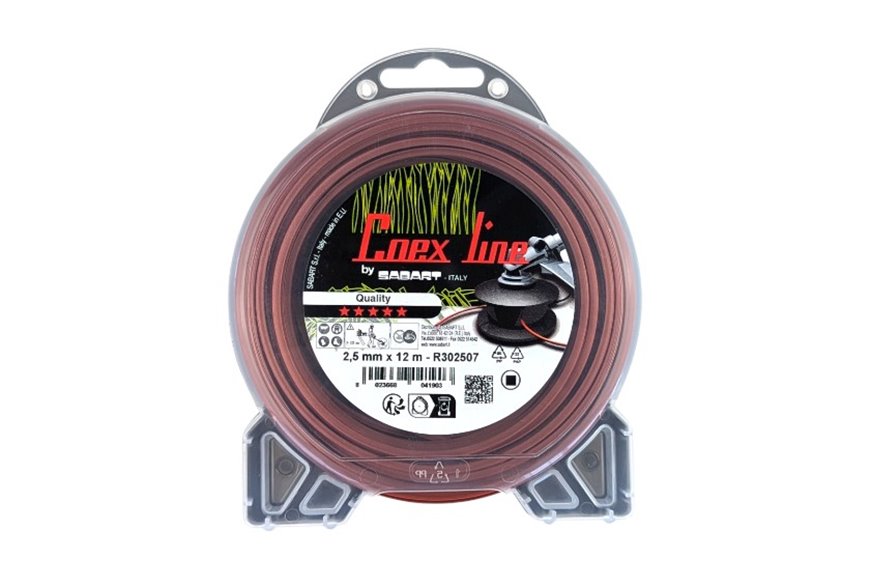 Coex Line Brush Cutter Line - Ø 2.5 mm x 12 m - Square - Spool
