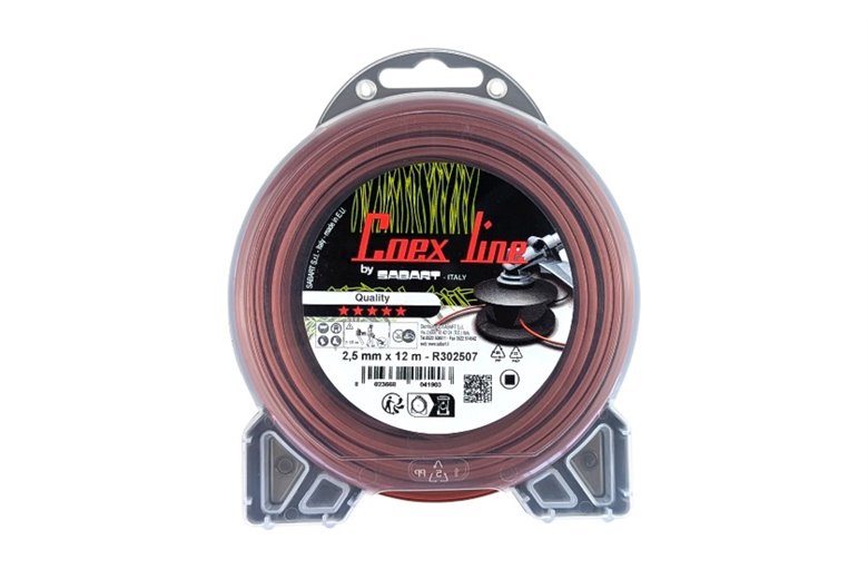 Coex Line Brush Cutter Line - Ø 2.5 mm x 12 m - Square - Spool