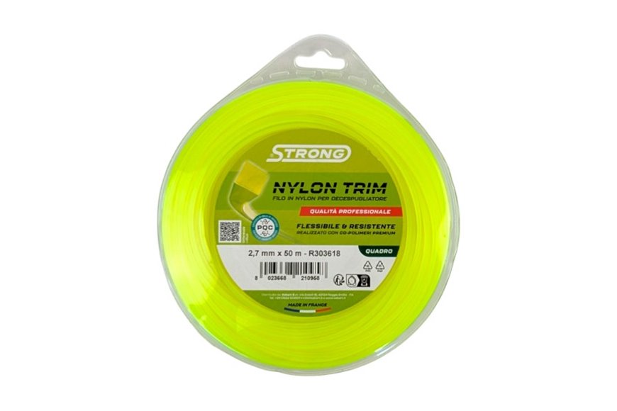 Strong Brush Cutter Line - Ø 2.7 mm x 50 m - Square - Valve