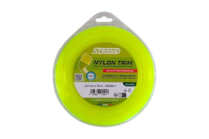 Strong Brush Cutter Line - Ø 2.4 mm x 70 m - Square - Valve