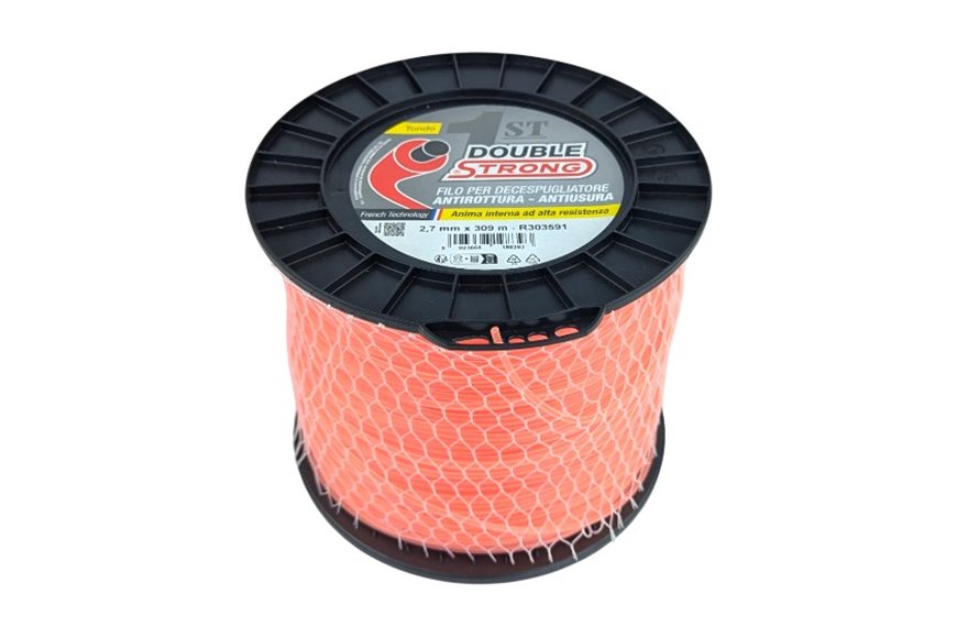 Fil pour débroussailleuse Double Strong - Ø 2,7 mm - Rond - Bobine de 2 kg