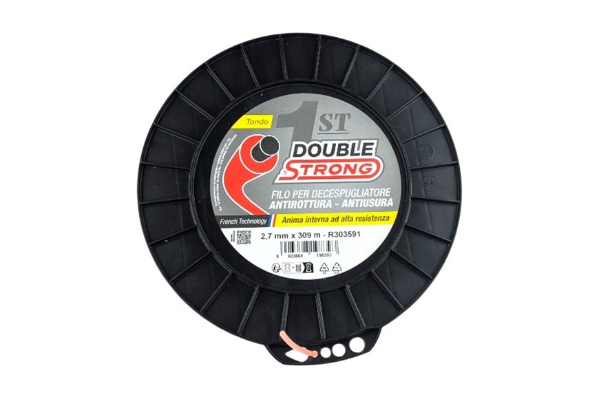 Hilo para desbrozadora Double Strong - Ø 2,7 mm - Redondo - Bobina de 2 kg