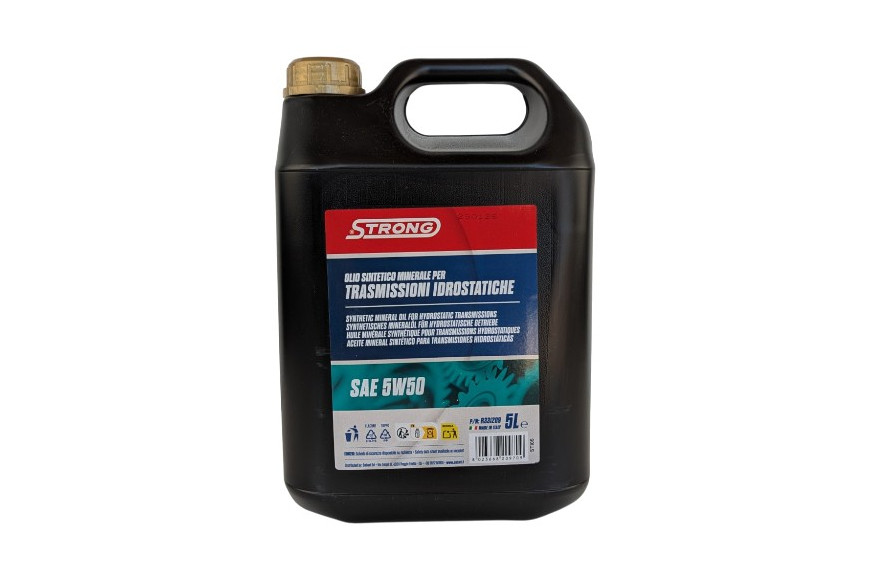 Strong oil for Hydrostatic Transmissions And Change Automatic SAE 5W50 - 5 Liters - Rif. R331209