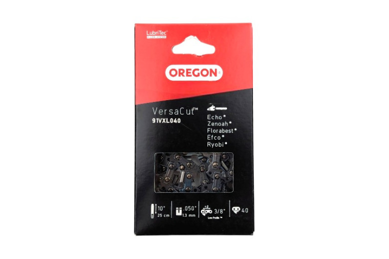 Oregon 91VXL Chain, 3/8“ Pitch, Low Profile, 1.3” Thickness, Round Tooth - 40 Links